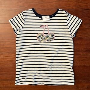 ⭐️ Hanna Andersson Striped Cherry Shirt 6